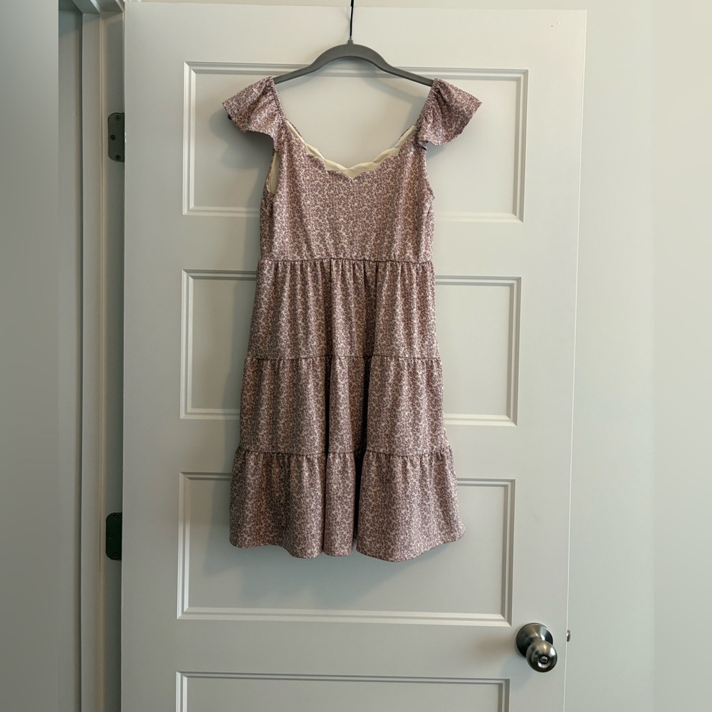 Floral Pink Women's‎ Dress - Picture 3 of 3